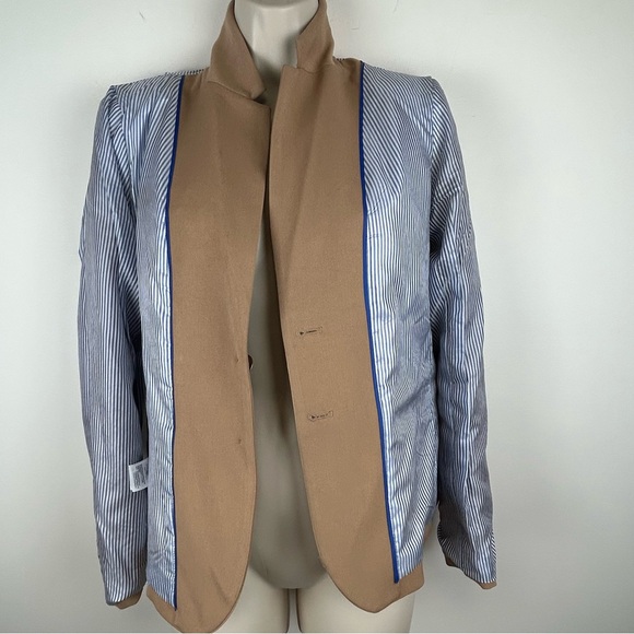 J Crew Original Schoolboy Khaki Blazer sz 4 Tailored Preppy Career Office - Picture 10 of 16